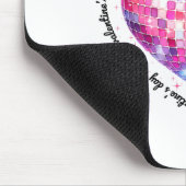 Happy Valentine's Day Coquette Nk Disco Ball Heart Mousepad (Ecke)