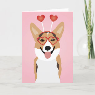 Happy Valentines Day Corgi Dog Feiertagskarte