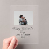 Happy Valentine's day couple photo modern simple t Acryleinladungen (Insitu (Handheld))