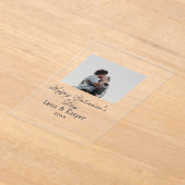 Happy Valentine's day couple photo modern simple t Acryleinladungen (Ablage )