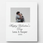 Happy Valentine's day couple photo modern simple t Fotoplatte (Vorderseite)