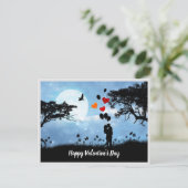 Happy Valentine's Day Couple Postkarten (Stehend Vorderseite)