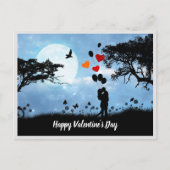 Happy Valentine's Day Couple Postkarten (Vorderseite)
