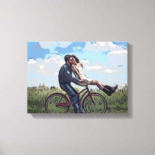 Happy valentines day, Couple, Romance Leinwanddruck