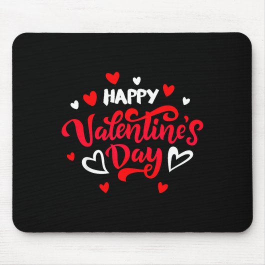 Happy Valentine's Day Couples Date Valentine Love Mousepad (Vorne)