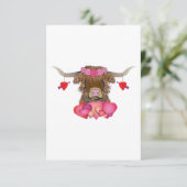 Happy Valentines Day Cow (Stehend Vorderseite)