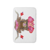 Happy Valentines Day Cow Badematte (Vorderseite Vertikal)