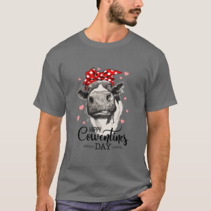 Happy Valentines Day Cow Shirt, Funny Animal Lover T-Shirt