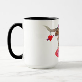 Happy Valentines Day Cow Tasse
