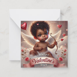 Happy Valentines Day Cupid 1 Mitteilungskarte