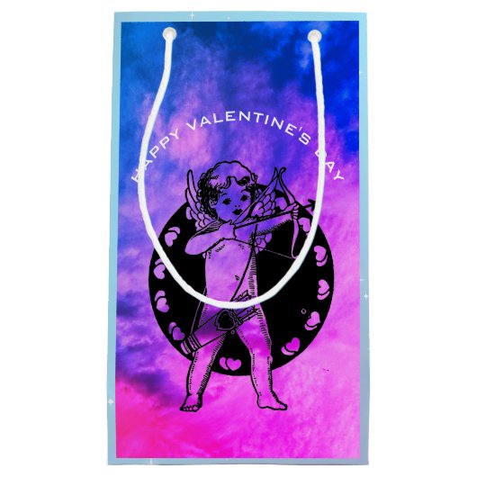HAPPY VALENTINE'S DAY CUPID Gift Bag Kleine Geschenktüte (Vorderseite)