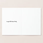 Happy Valentine's Day cupid Herzen maßgeschneidert Folienkarte (Innenseite)