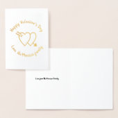 Happy Valentine's Day cupid Herzen maßgeschneidert Folienkarte (Anzeige)