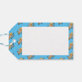 Happy Valentine's Day Cupid Romantic Pixel Muster Geschenkanhänger (Rückseite Horizontal)