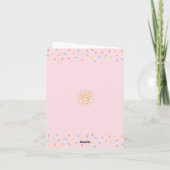 Happy Valentine's Day Cupid Sloth Card Karte (Rückseite)