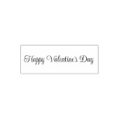 Happy Valentine's Day Cursive Script Text Template Permastempel (Design)