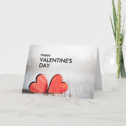 Happy Valentine's Day Custom Branded geklappt Karte (Vorderseite)
