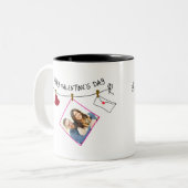 Happy Valentine's Day Custom Foto Liebe Herz Tasse (Vorderseite Links)