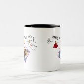 Happy Valentine's Day Custom Foto Liebe Herz Tasse (Mittel)