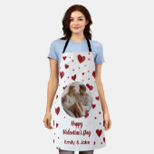 Happy Valentine's Day Custom Photo Apron Schürze (Getragen)