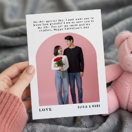 Happy Valentines Day Custom Photo Collage Holiday Feiertagskarte