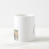 Happy Valentines Day Custom Photo Collage Romantic Kaffeetasse (Mittel)