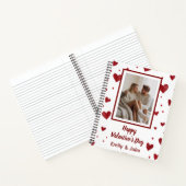 Happy Valentine's Day Custom Photo Notebook Notizblock (Innenseite)