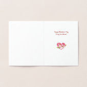 Happy Valentine's Day Customizable Folienkarte (Innenseite)