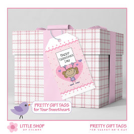 Happy Valentines Day Customizable Message Geschenkanhänger