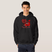 Happy Valentines Day Cute Red Truck Heart Matching Hoodie (Vorne ganz)