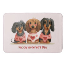 Happy Valentines Day Dackel Hunde