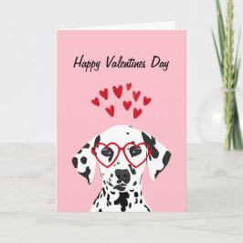 Happy Valentines Day - Dalmatiner Hund Card Feiertagskarte