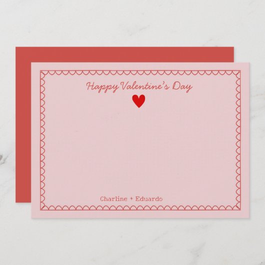 Happy Valentines Day Danke (Vorne/Hinten)