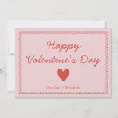 Happy Valentines Day  Dankeskarte (Vorderseite)