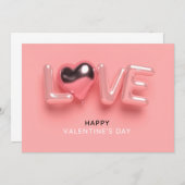 Happy Valentine's Day Dankeskarte (Vorne/Hinten)