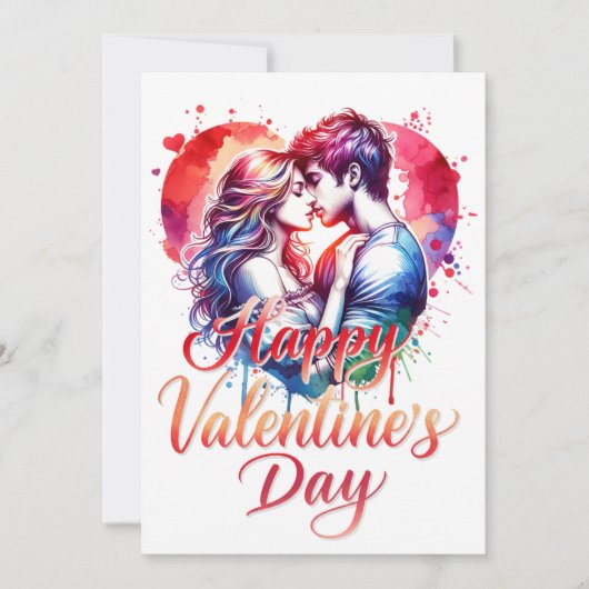 Happy Valentines Day Dankeskarte (Vorderseite)