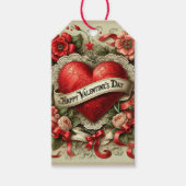 Happy Valentine's Day dekorative Abbildung Geschenkanhänger (Vorderseite)