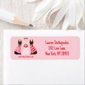 Happy Valentines Day Dobermann Hunde (Insitu)