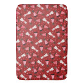 Happy Valentines Day Dobermann Hunde Badematte (Vorderseite Vertikal)