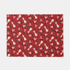 Happy Valentines Day Dobermann Hunde Fußmatte