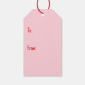 Happy Valentines Day Dobermann Hunde Geschenkanhänger (Rückseite)