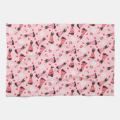 Happy Valentines Day Dobermann Hunde Geschirrtuch (Horizontal)