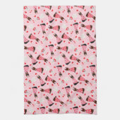 Happy Valentines Day Dobermann Hunde Geschirrtuch (Vertikal)