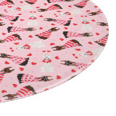 Happy Valentines Day Dobermann Hunde Schneidebrett (Ecke)