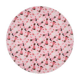 Happy Valentines Day Dobermann Hunde Schneidebrett