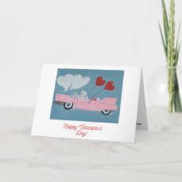 Happy Valentine's Day Doggie Folded Greeting Card Karte