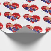 Happy Valentines Day Donald Trump Geschenkpapier (Ecke)