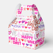 Happy Valentine's Day Doodles Geschenkschachtel (Rückseite)