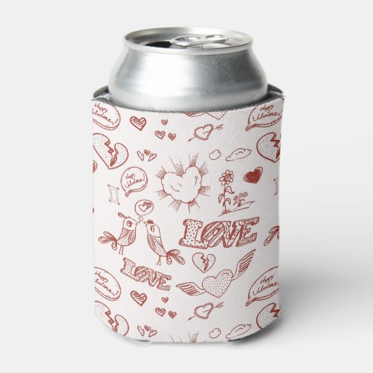 Happy Valentine's Day Dosenkühler (Kanne Vorderseite)