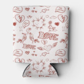 Happy Valentine's Day Dosenkühler (Vorderseite)